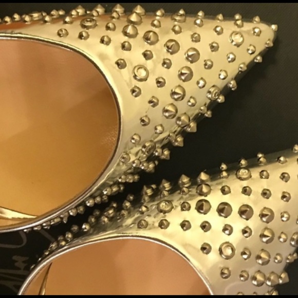 ALMOST GONE New giuseppe zanotti studded gold heel - Picture 4 of 8